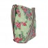 L1104F - Miss Lulu Canvas Square Bag Flower Polka Dot - Green